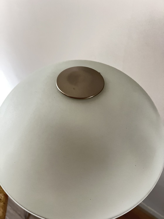 Lampada da terra WOFI Moderna / Uplighter – Fungo Nichel Opaco & Vetro Latte – Wofi Leuchten, Lampade da terra (photo 5 of 8)