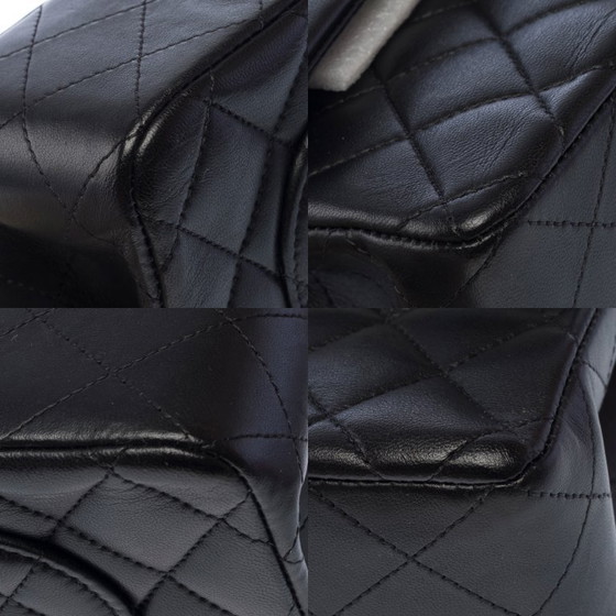 Image 1 of CHANEL Timeless/Classique Schwarze Ledertasche - 103507