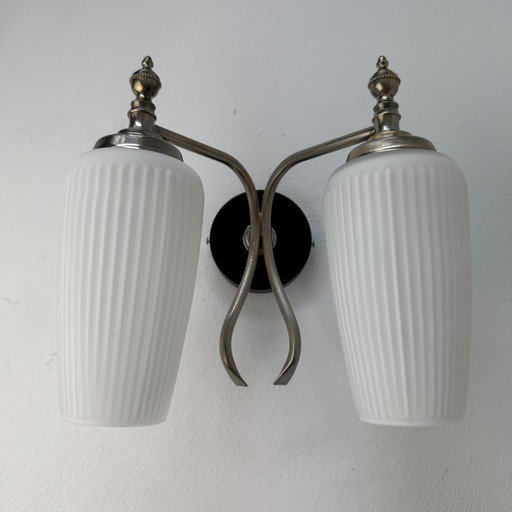 ANTIQUE DOUBLE SCONCE 1950 VINTAGE