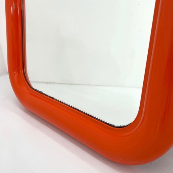 Image 1 of Orange Delfo Mirror by Sergio Mazza for Artemide, 1970s