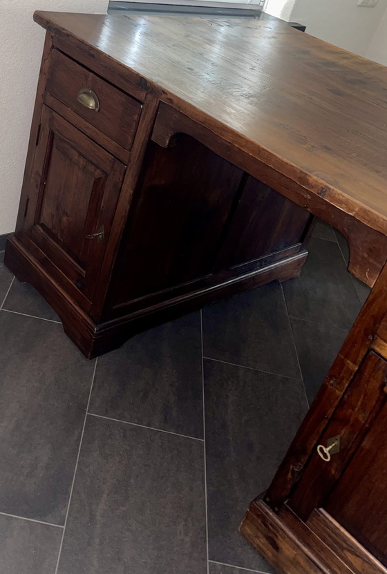 Image 1 of Bellissima scrivania duo in teak inglese