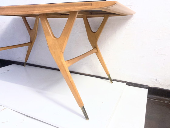 Image 1 of Mid - Century coffee table 50s 60s design in the style of Ico Parisi