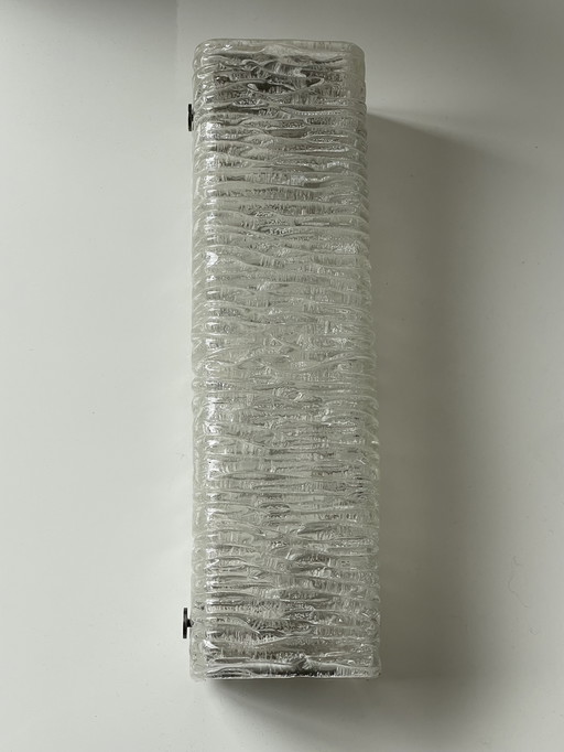 Lampe murale vintage en verre glacé Kaiser Leuchten