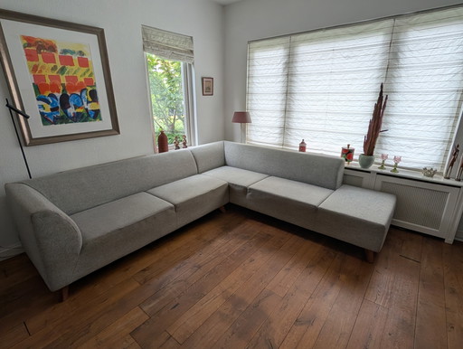 Montis hoekbank Fox met houten pootjes