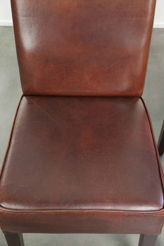 6x Bonitas Y Cómodas Sillas de comedor De Piel De Oveja De Estilo Inglés – Leather, Klassiek (photo 11 of 15)