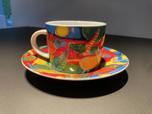 Cup and saucer Corneille