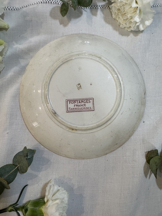 Image 1 of Plato de Fontanges Sarreguemines