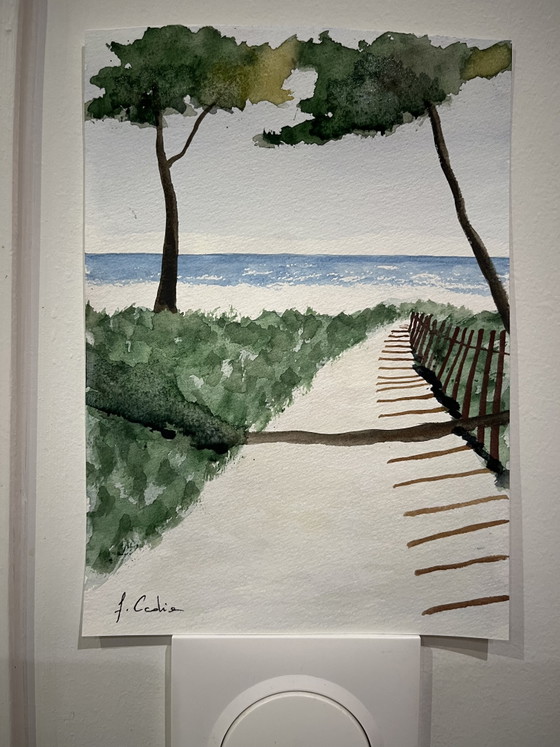 Image 1 of Watercolor artist's sketch