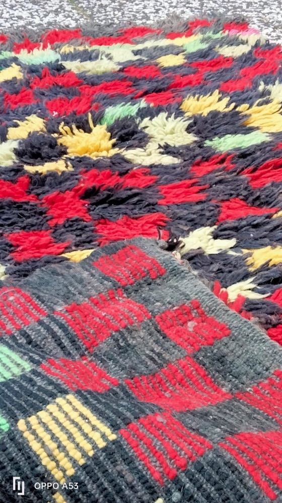 Image 1 of Hand-knotted Berber wool rug 159x100cm