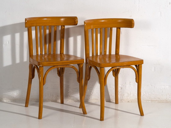 Set of antique Bistro chairs (c.1920). Set of 2 pieces #5 – Dining chairs (photo 14 of 40)