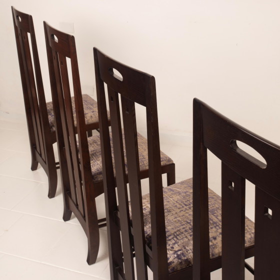 Charles Rennie Mackintosh Glasgow Style Ingram Low Chairs aus Eschenholz für Cassina – Esszimmerstühle, Wood (photo 19 of 20)
