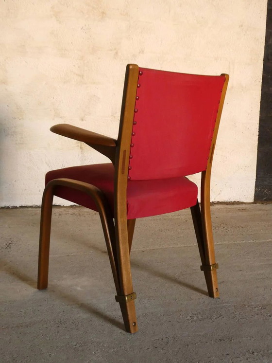 Bow Wood Sessel, Steiner, 1950 – Holz, Messing, Design (photo 5 of 7)