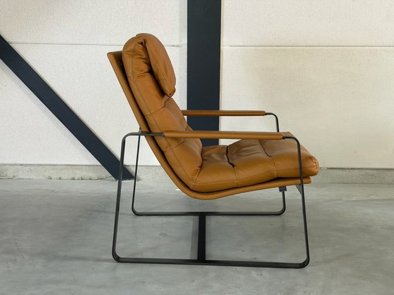 Poltrona Leolux Indra – Pelle Ceras Brandy – Come nuova – Poltrone, polished steel (photo 7 of 8)