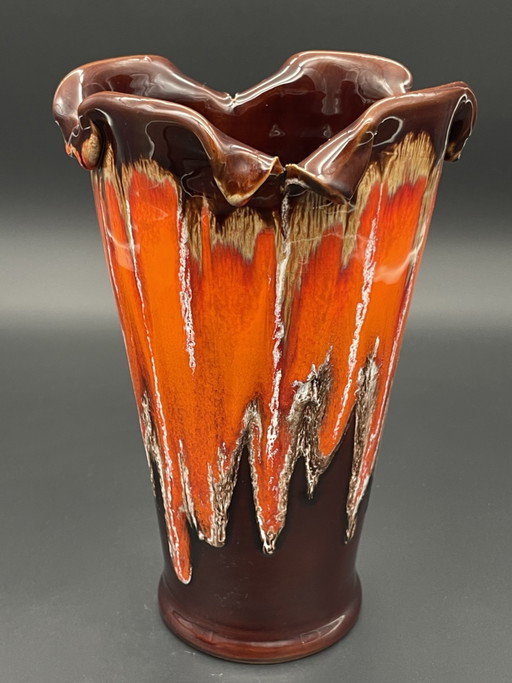 Vallauris Ceramic Vase in Handkerchief Shape, 1960s/70s – vazen (photo 2 of 8)
