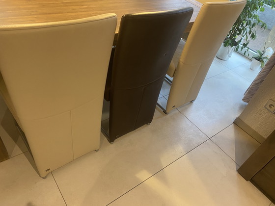 Image 1 of Rolf Benz leather chairs, model 7400