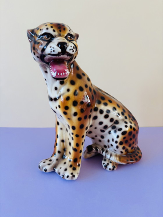 Image 1 of Vintage Italian Ceramic Panther
