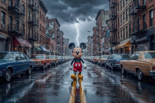 Fotografía impresa en plexiglás o aluminio / edición limitada / firmada / Mickey en el Bronx / Nueva York