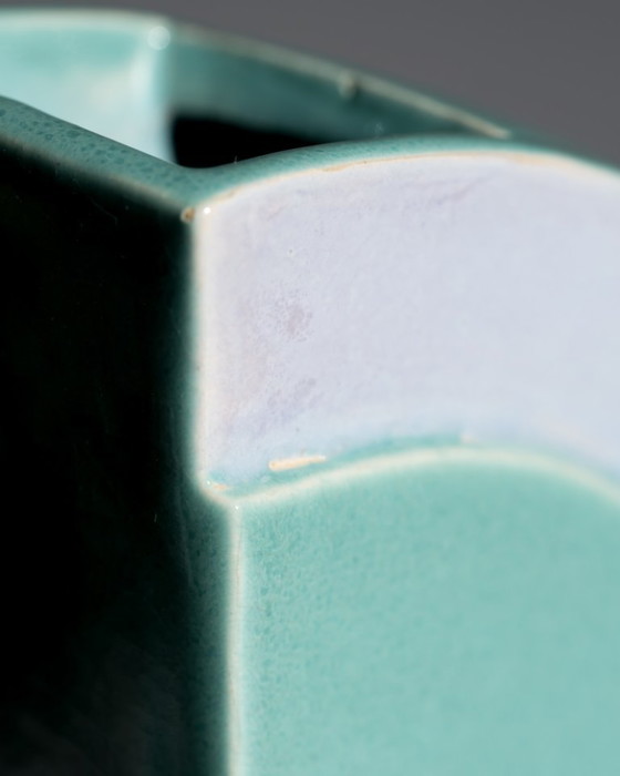 Image 1 of Rare Postmodern Ceramic Vase Duo Karl Till Staatliche Majolika Karlsruhe, 1996