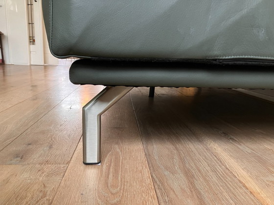 Image 1 of Sofá Matisse Cartel Toledo de piel de 2,75 plazas, color verde