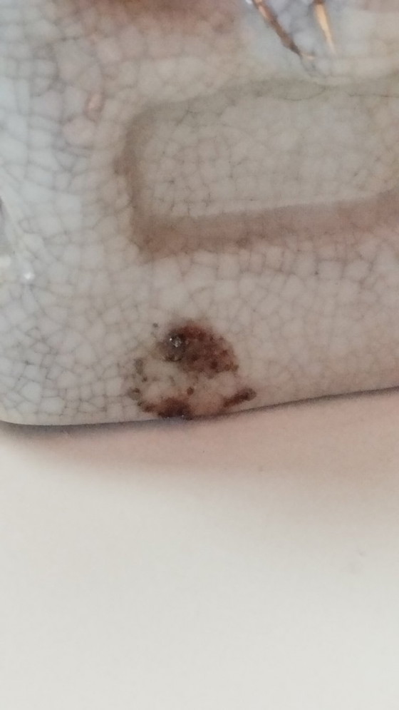 Image 1 of Mid-Century Chinoiserie Crackle-Glaze Shouxing – God of Longevity (11cm)