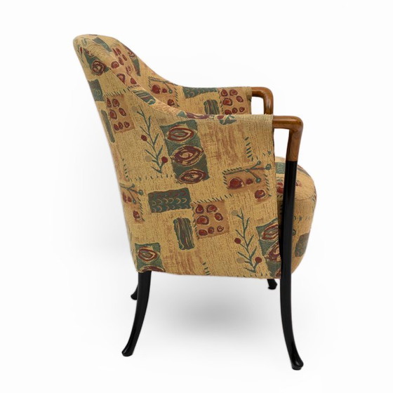 Image 1 of Paire de fauteuils italiens Giorgetti « Progetti », années 1980