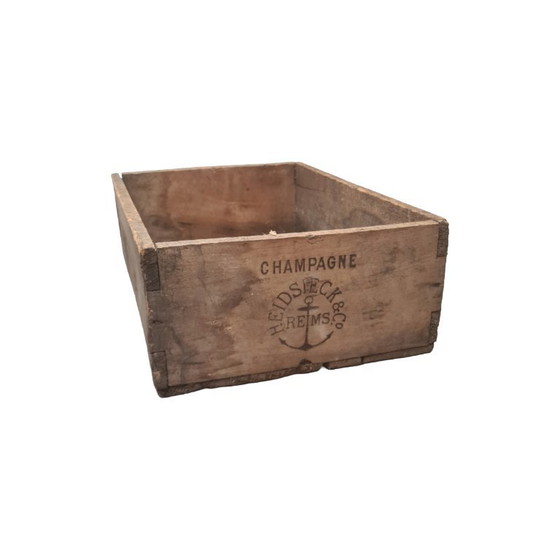 Image 1 of Coffret à champagne ancien de Heidsieck & Co, fin du 19e siècle