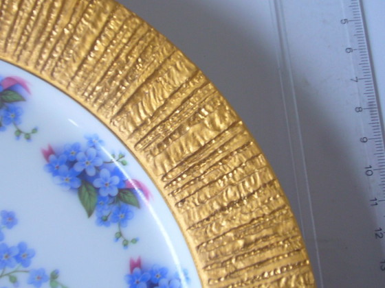 Image 1 of Gloria Fine Porcelain Bavaria con bordo d'oro