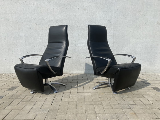 Image 1 of 2x Jori Brainbuilder relax black leather, medi, mono-move