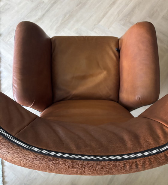 Image 1 of Label recliner armchair with pouffe