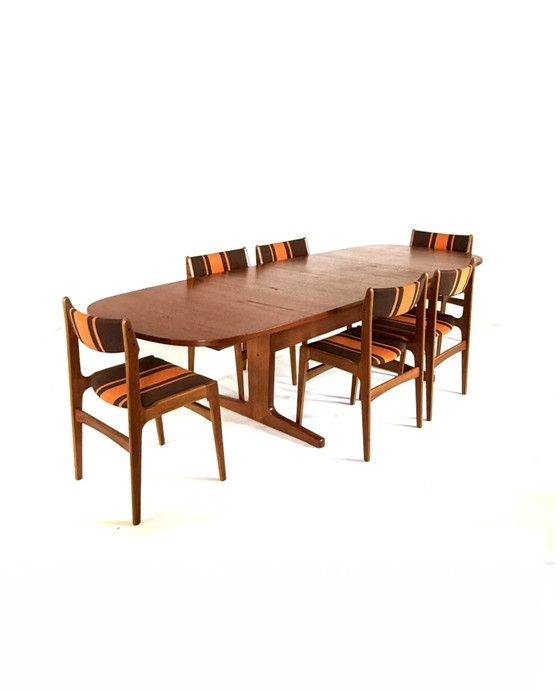 Vintage XL verlengbare Deense teakhouten eettafel ‘60 – Tavoli da pranzo, Wood (photo 15 of 15)