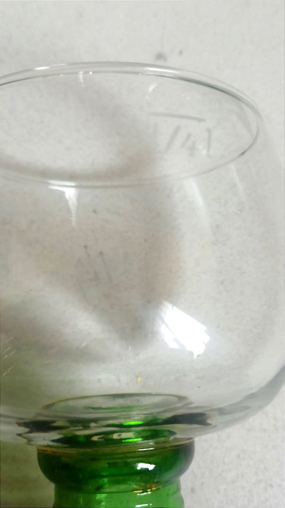 Image 1 of Set van 10 Roemer wijnglazen, 16 cm hoog.