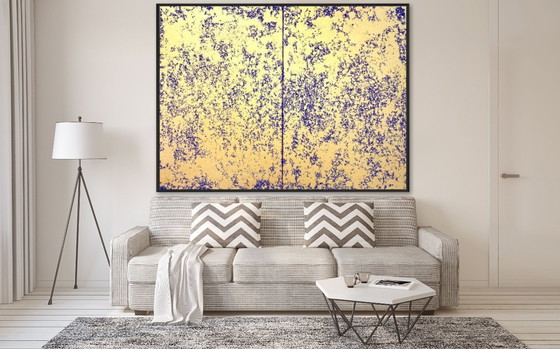 Image 1 of Jürgen Angeler - Golden Violet Crystals - XXL