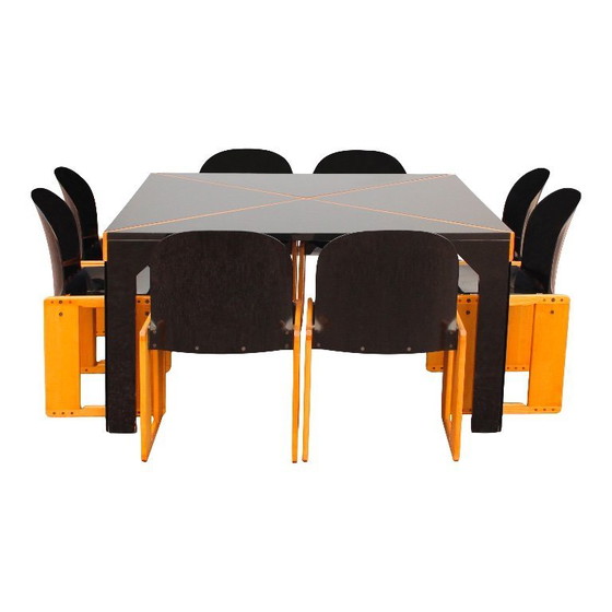 Image 1 of 8x "Dialogo" chairs by Afra and Tobia Scarpa for B&B Italia, 1973