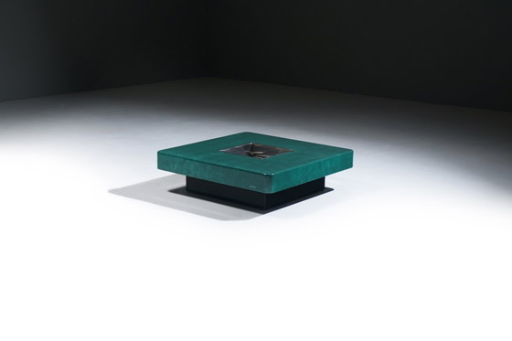 Image 1 of  Signed Willy Rizzo vintage ‘TR’ Coffee Table, Studio Willy Rizzo, Italy, 1970s