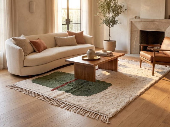 Tapis En Laine Pure Fait Main Artisanale Traditionnelle 2/3 M – Ahrend, Wool (photo 5 of 7)