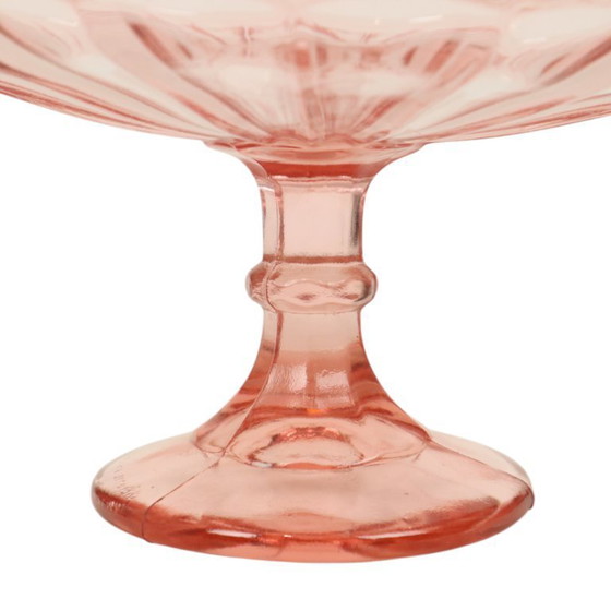 Image 1 of Art Deco Pink Fruit Bowl Rosaline