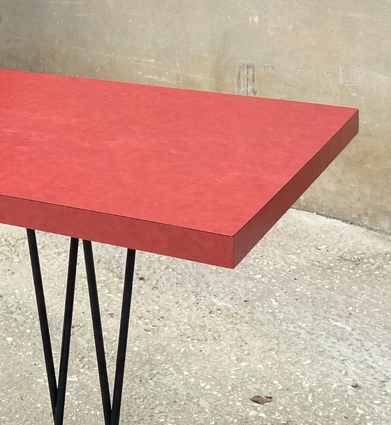 Image 1 of Jean Prouvé Ein Tisch vom Erfrischungsstand des Dancourt-les-Conflans Aero Club 1938