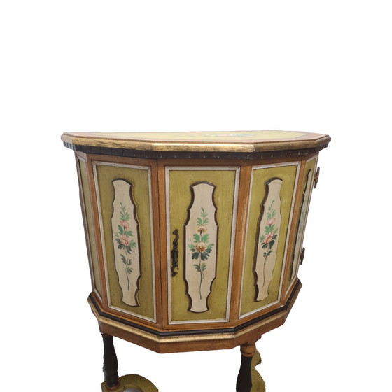 Image 1 of Alter italienischer bemalter Schrank Firenze, 1950er Jahre