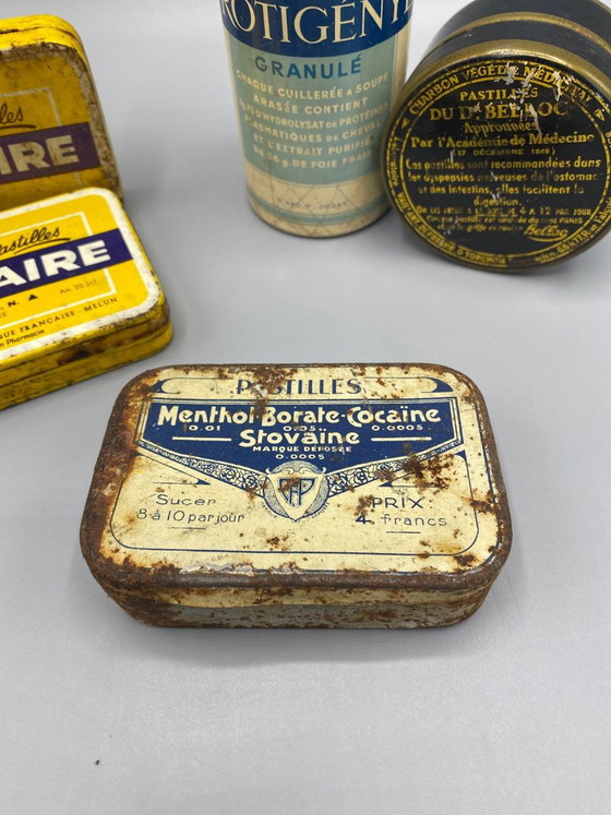 5 old pharmaceutical boxes and bottles – Brumaire, Belloc, Stovaïne, Protigényl – France, – Decorative Objects (photo 3 of 4)