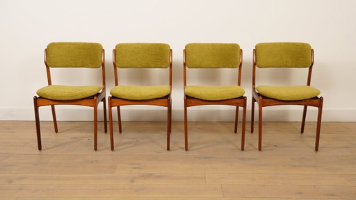 4 x Dining Chairs | Erik Buch | Model 49 | Rosewood | Newly upholstered