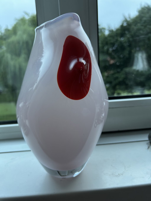 Paul Spannenberg 2005 vase en verre de Leerdam