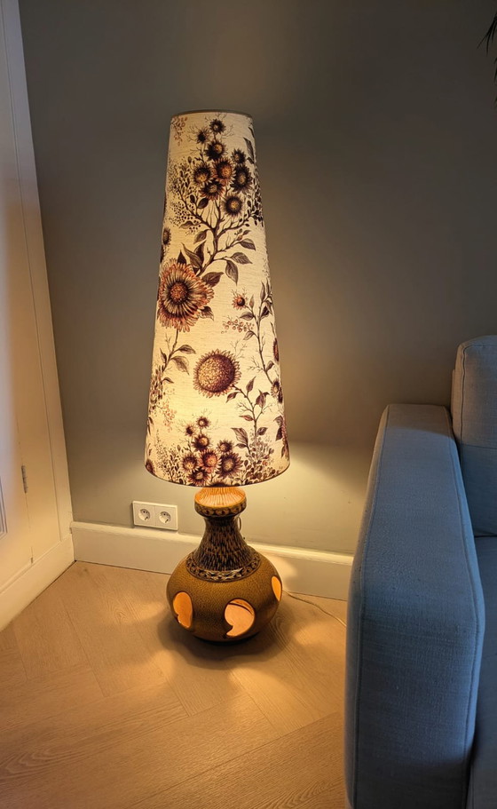 Image 1 of Vintage, retro ceramic floor lamp, West Germany
