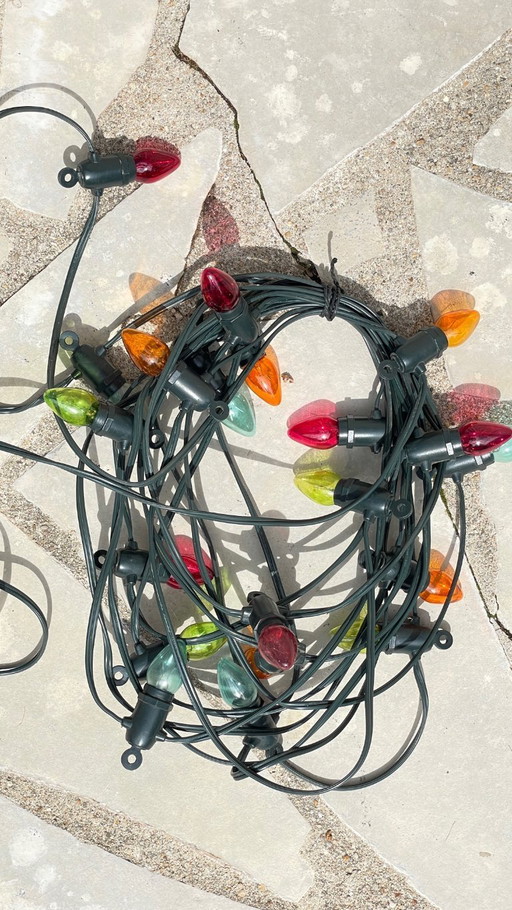 Guirnalda vintage para exteriores de 10 metros