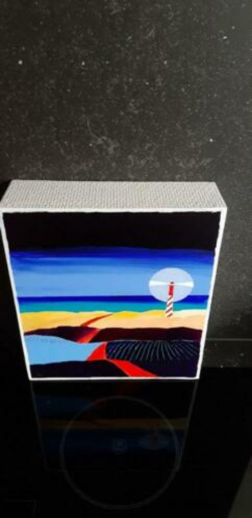 Gemälde von Cees van Oostmalle – Leuchtturm am Meer – schilderijen tekeningen, Fiberglass (photo 2 of 6)