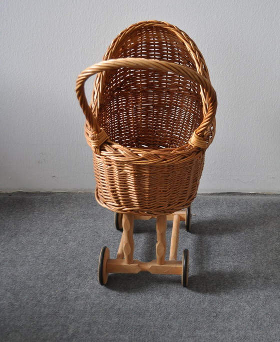 Antique Wicker Toy Pram – Decorative Objects, Wood (photo 5 of 6)