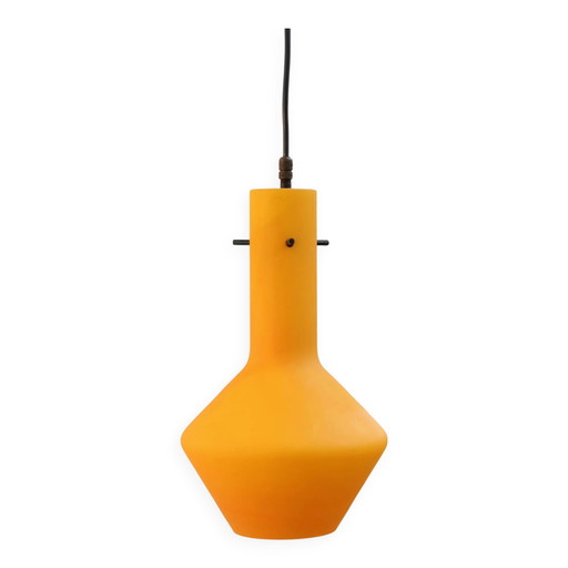 Vintage oranje glazen Murano hanglamp – hanglampen, Crystal, Glass, Design
