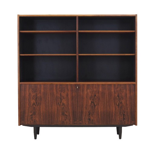 Rosewood bookcase, Danish design, 1970s, manufacturer: Hundevad