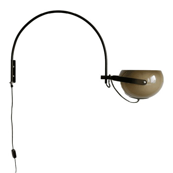 Mid-Century Design Dijkstra Arc Lamp Mushroom Wall Lamp 1970s – Dijkstra Lampen, Wall lights, Metal, Plastic (photo 4 of 12)