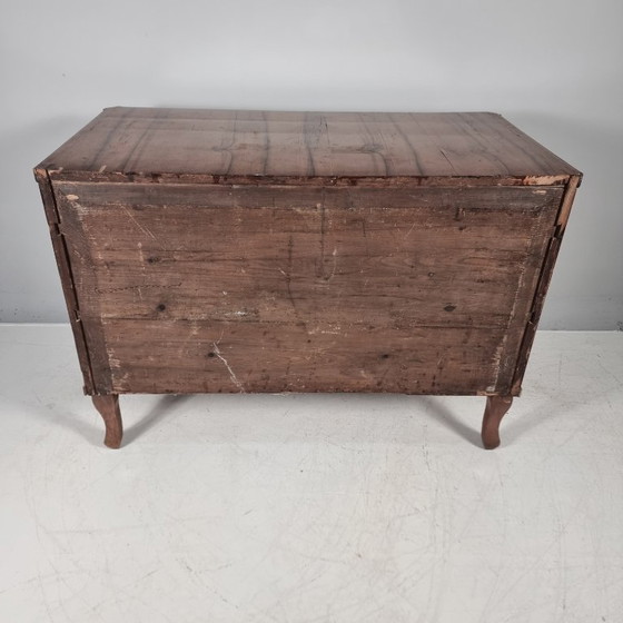 Commode classiciste, Bois, Métal, Marron, Vintage (photo 12 sur 12)