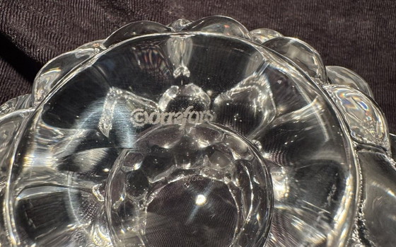 Image 1 of 3 velas de té idénticas, cristal, frambuesa, Bubbles, Orrefors Suecia, diseño de Anne Nilsson